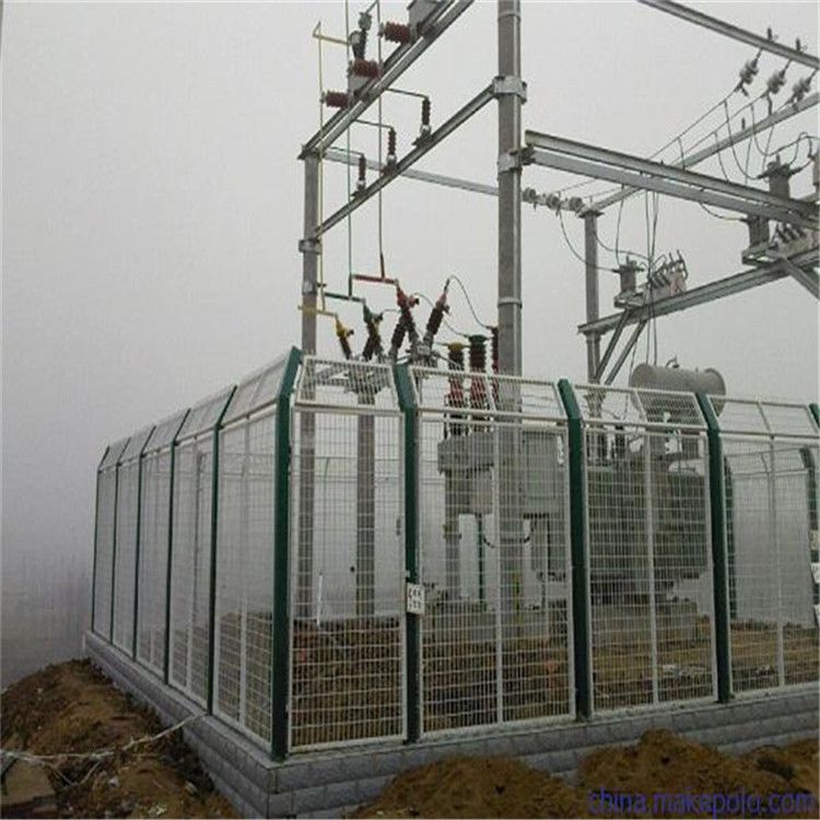 变电站专用护栏网 浸塑安全围栏网厂家 高压电设备防护隔离网
