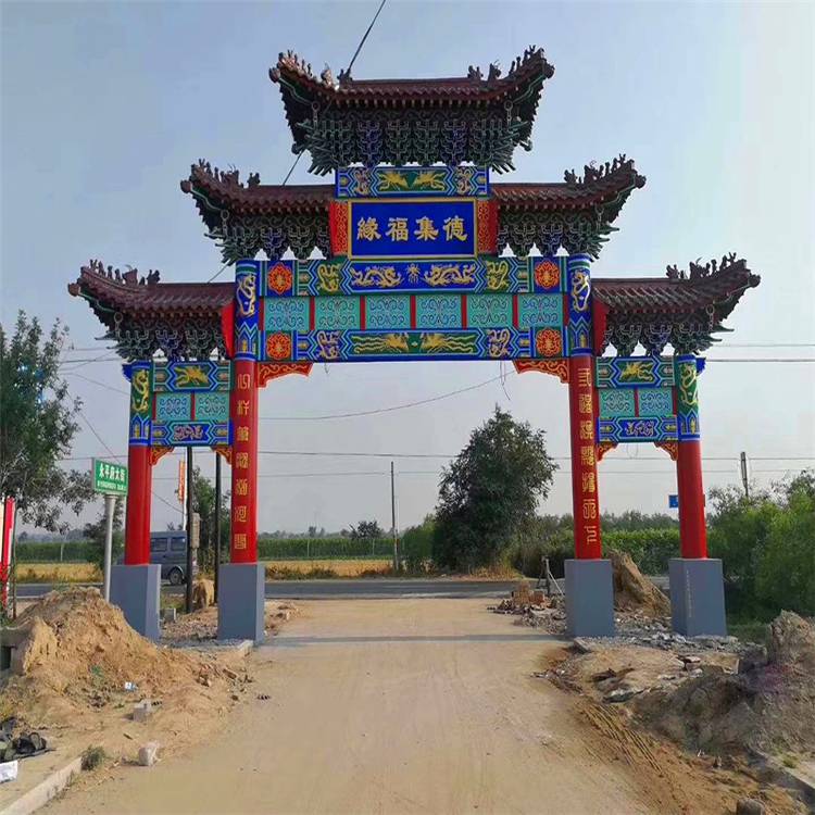 清秀园林 三门牌坊 牌楼雕刻 ***销售