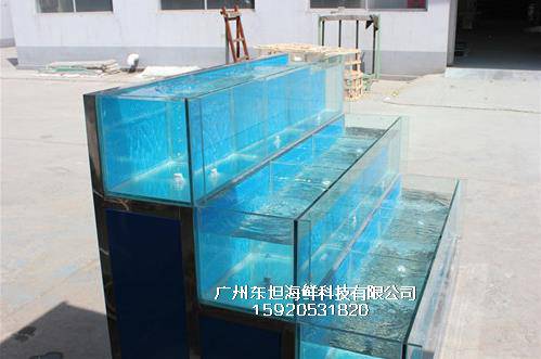 广州同德围海鲜鱼池设计图-土建海鲜池-广州超市海鲜池订做