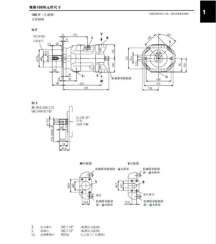 REXROTH轴向柱塞泵A10VSO100DFLR/31R-PPA12N00现货批发