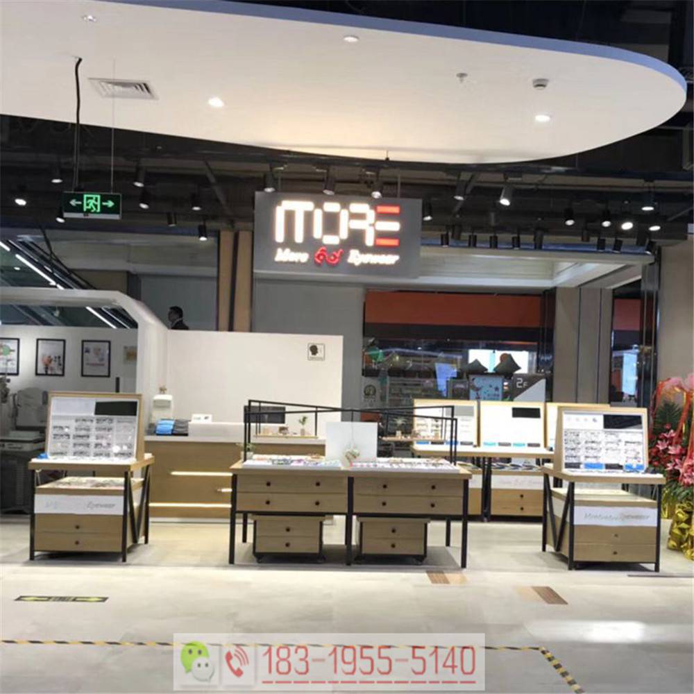眼镜展示柜中岛柜/南皮眼镜店铁艺眼镜柜台新款