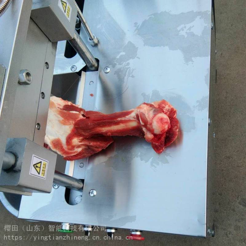 福建漳州电动猪蹄劈半机 自动小型切骨机厂家