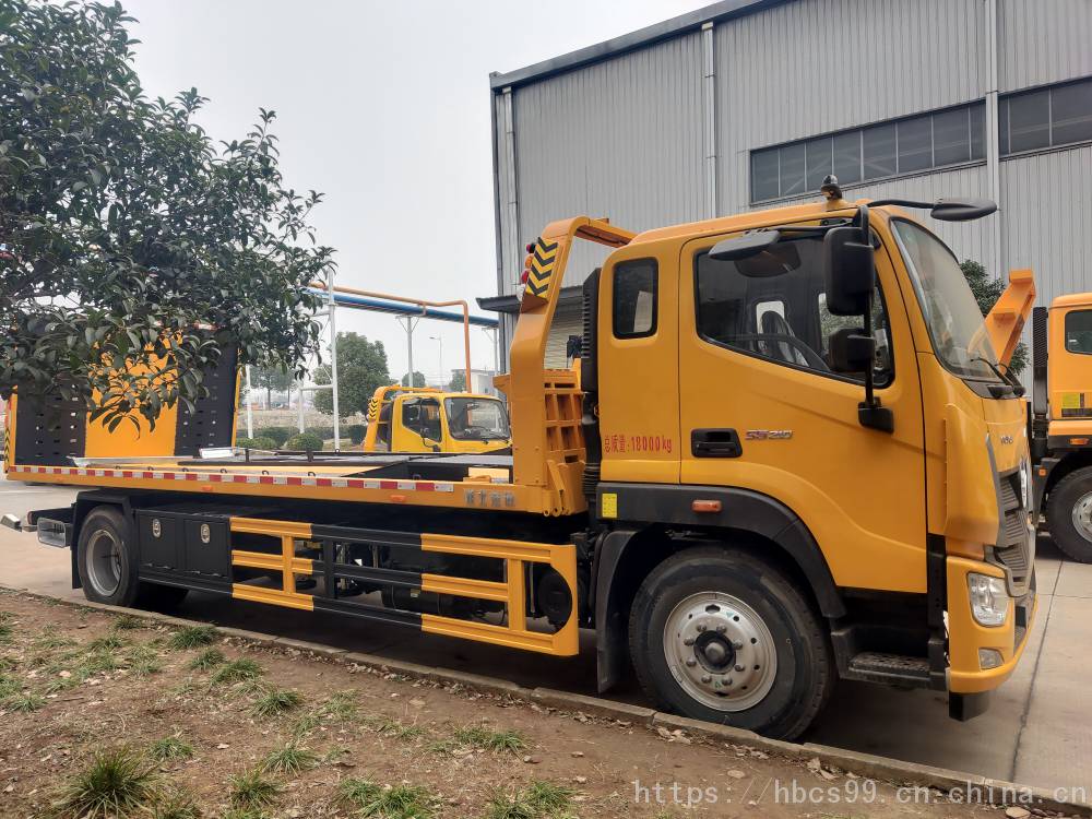 新型平板道路救援车_黄牌道路清障车_福田欧马可s5清障车厂家报价
