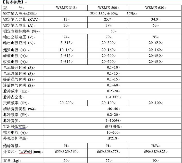 ***奥太焊机wsme-315wsme-500交直流脉冲氩弧焊机380v工业电焊机