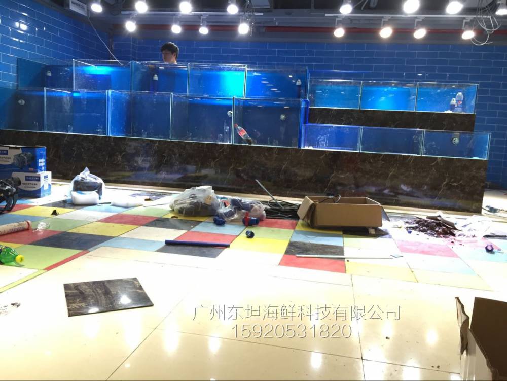 广州花桥海鲜池定制-海鲜池循环水-广州大排档海鲜鱼池