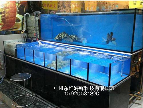 广州宝岗海鲜池制冷机-海鲜鱼池防漏水-广州不锈钢海鲜池