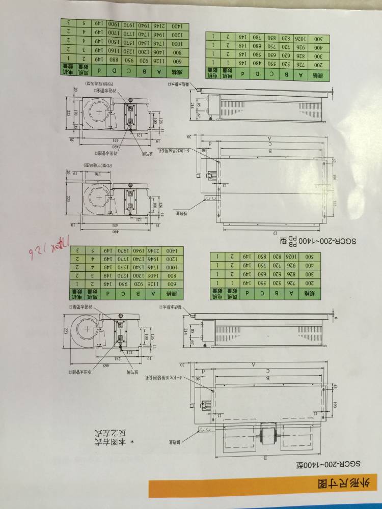 日本新晃风机盘管sgcr800高端级酒店专用风机盘管水冷空调机