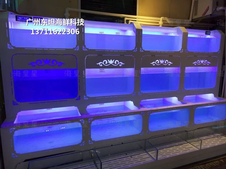 深圳海鲜玻璃缸定制-深圳海鲜市场鱼池-深圳海鲜玻璃缸