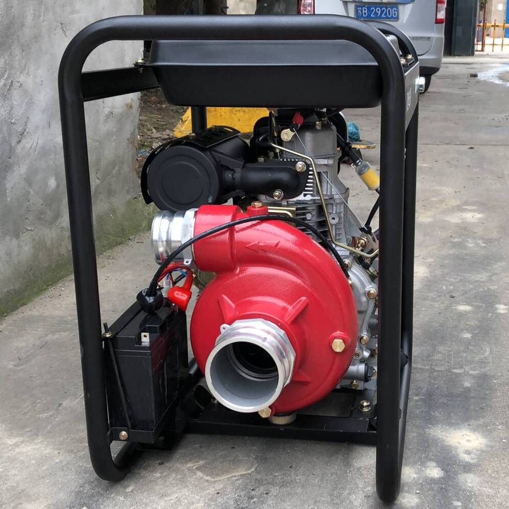 大雷柴油3寸高压水泵高扬程192f柴油机铸铁泵90米扬程