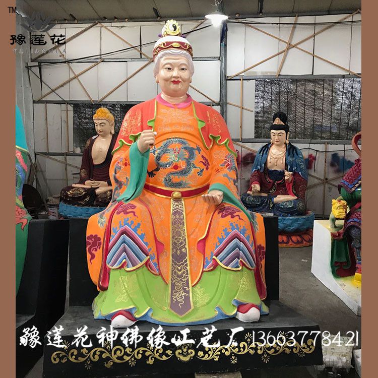 杨家将金刀杨令公杨继业雕塑像穆桂英神像 佘太君道教寺庙神像 穆王爷