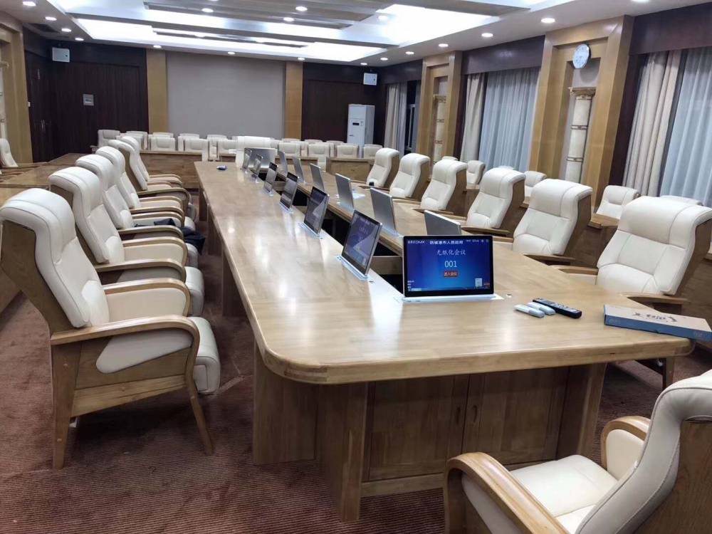 湖北升降器会议桌黑丝会议桌布兰斯