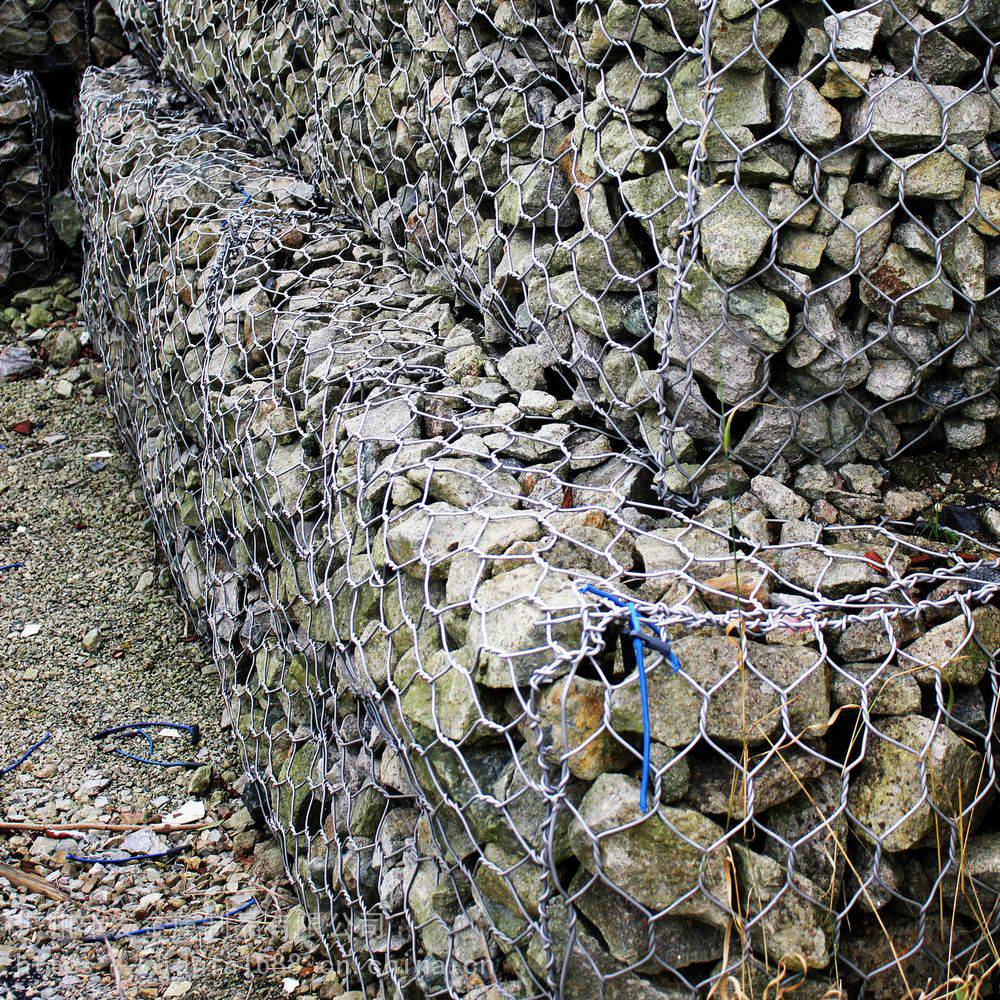 4*1*1米六角格宾石笼网箱 河道加固石笼网 边坡防护铁丝网