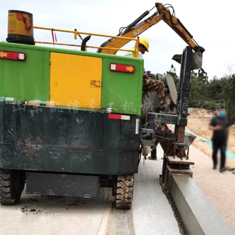 公路边沟滑模机 路沿石滑模机 拦水带滑膜机