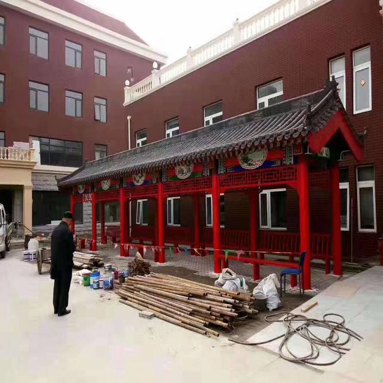 古建筑游廊 石雕长廊 仿古水泥长廊 石雕长廊限时促销