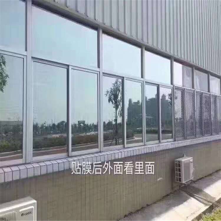 北京 玻璃膜贴膜 办公室磨砂膜安装 上面安装