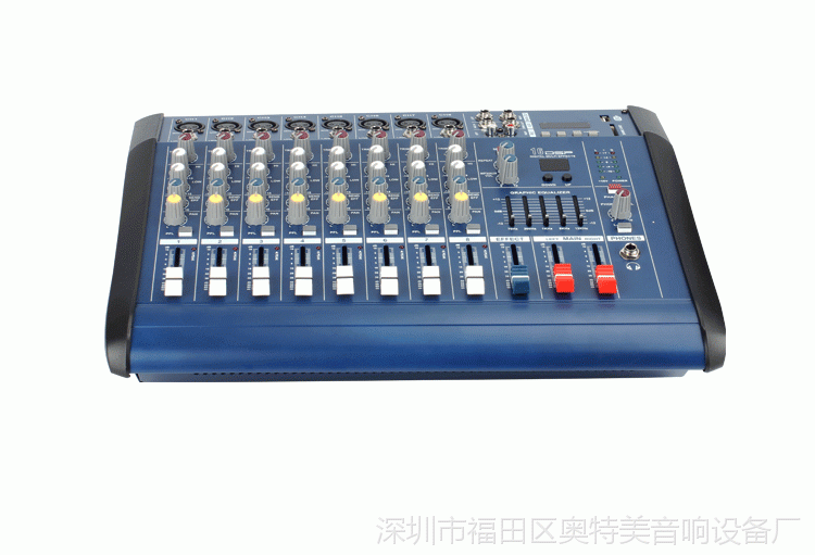 pmx802d8路带功放一体机专业调音台调音台带usb蓝牙厂家直销可oem