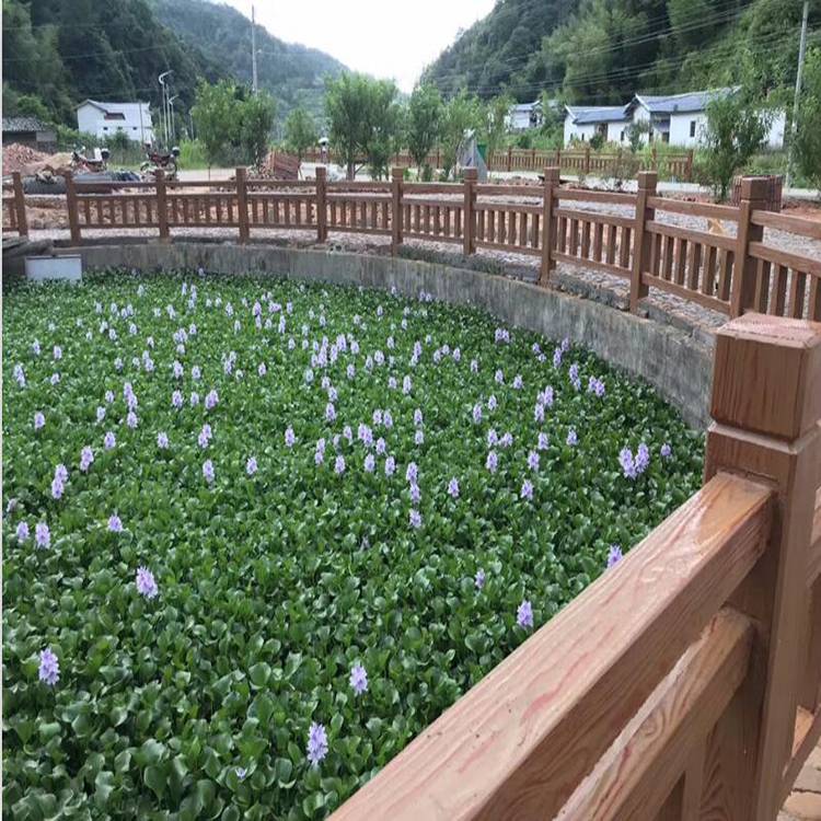 河堤护栏围栏 方树皮栏杆 仿木栏杆报价 方树皮栏杆设计营造