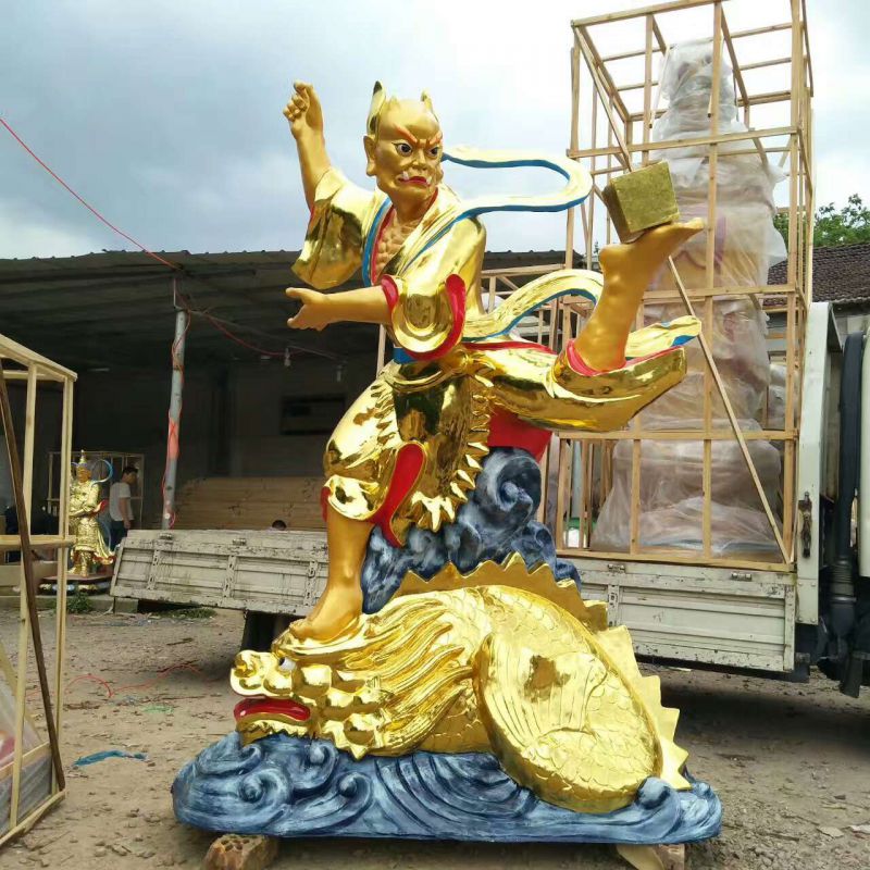 魁星踢斗是什么意思 魁斗星君神像图片 贴金魁星神像价格 文昌帝君