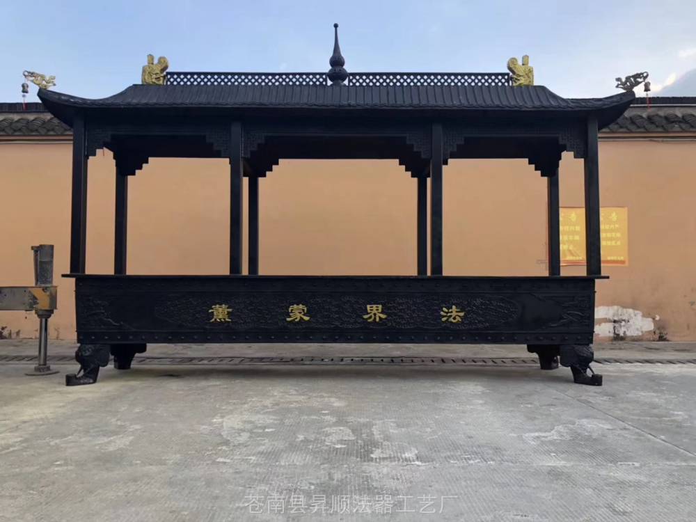 湖南郴州铸铜大香炉 寺庙铸铜香炉 寺院大香炉