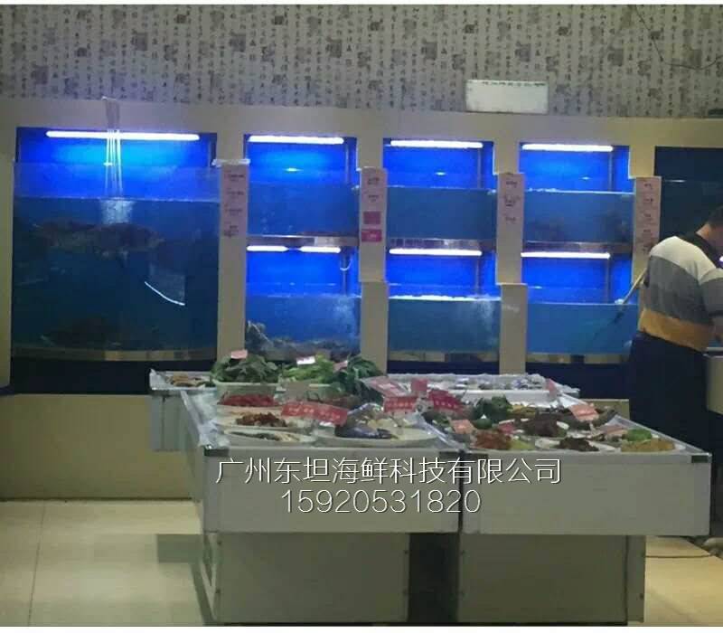 永和海鲜鱼池图片-海鲜池摆放-广州菜市场海鲜缸