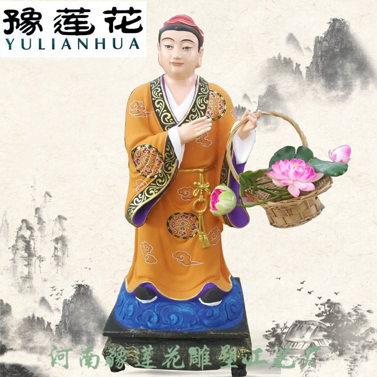 八仙神像图片价格何仙姑蓝采和神像宗教神像雕塑摆件