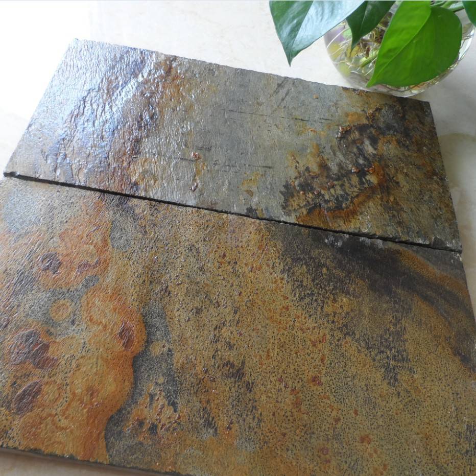 江西天弘石材供应自然面板岩锈色石板锈石板,板岩锈板.