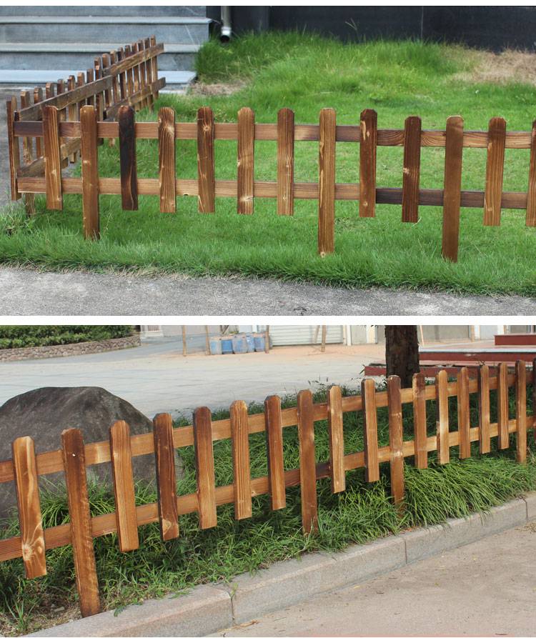 pvc护栏 草坪护栏 塑钢护栏 绿化护栏 围墙护栏 竹篱笆 竹栅栏 碳化木