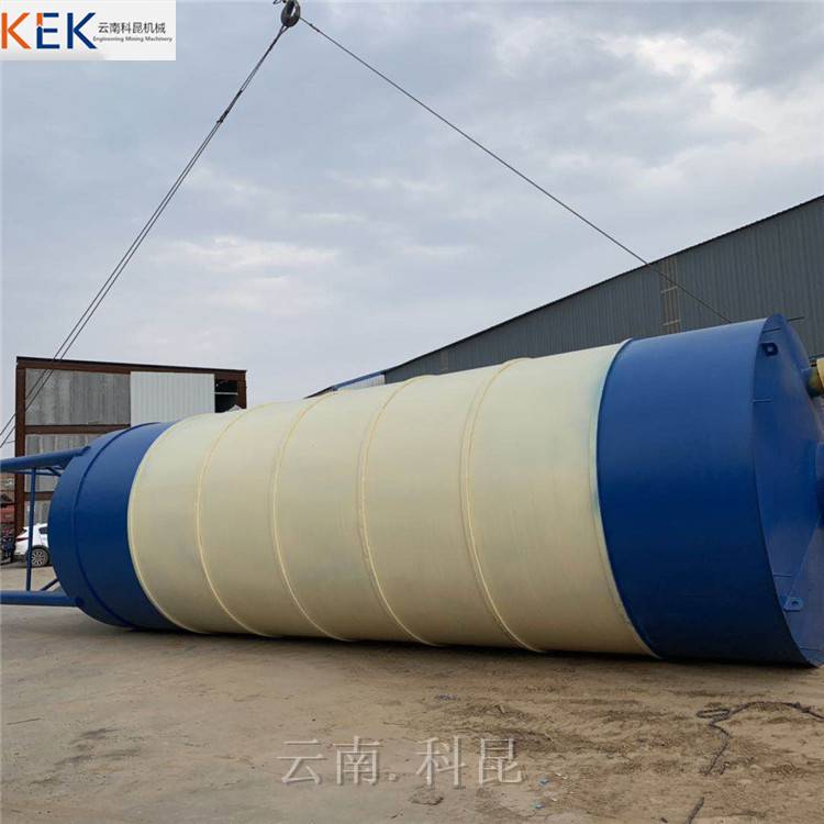 贵州100吨片状水泥仓散装混凝土储料罐立式加厚水泥仓粉煤灰储料仓