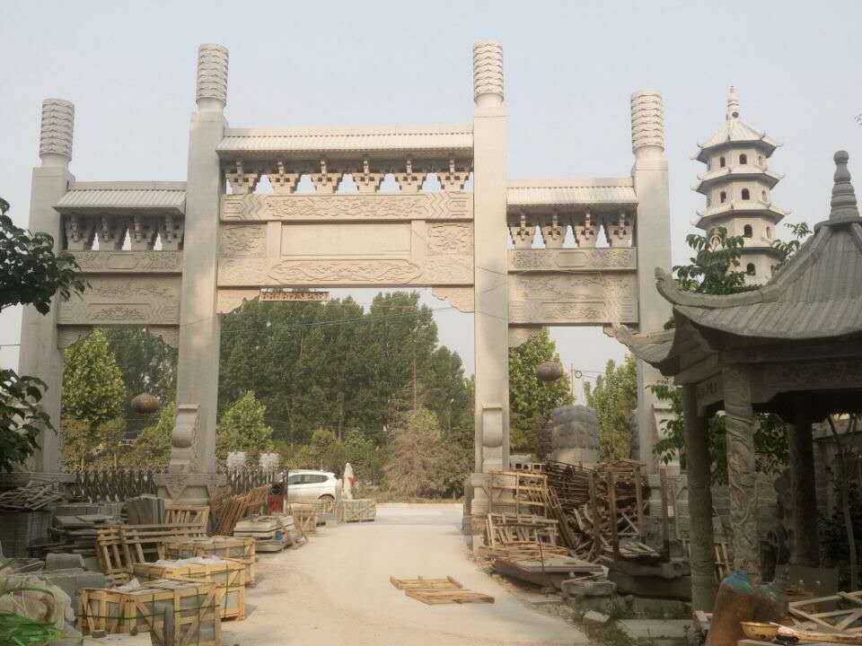 天津古建建筑石材门牌楼厂家价格电话