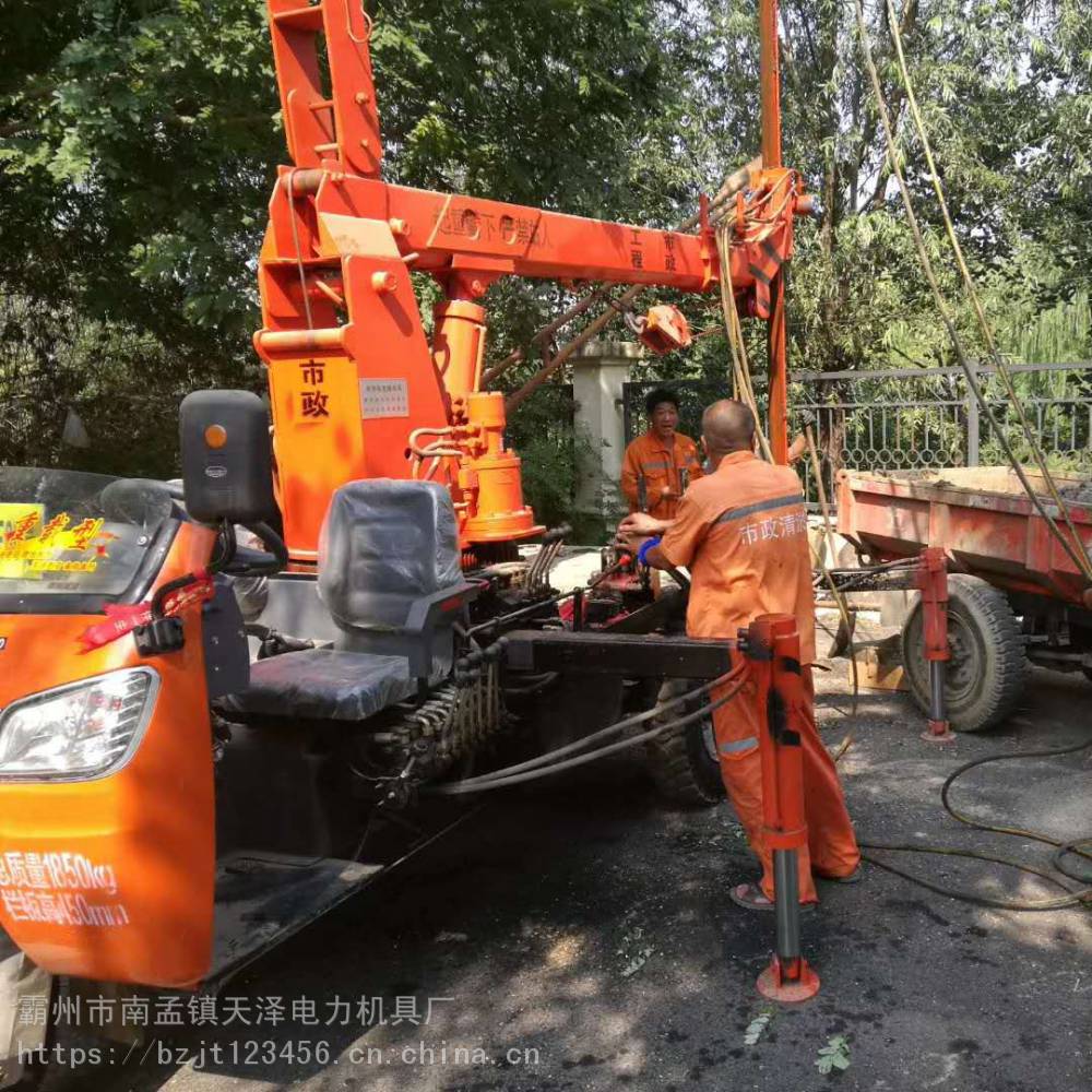 污水管道疏通机械 市政污水井清淤设备 小型清淤抓斗车 天泽直销