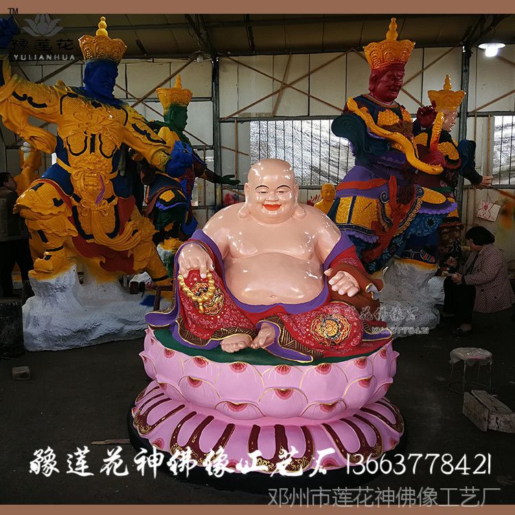 药师七佛 七世佛 四值功曹神像 十二药叉佛像 大将雕塑 河南南阳佛像