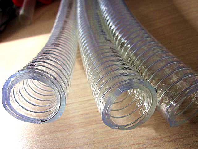 加厚透明pvc钢丝增强软管pvc钢丝螺旋管吸排水沙用