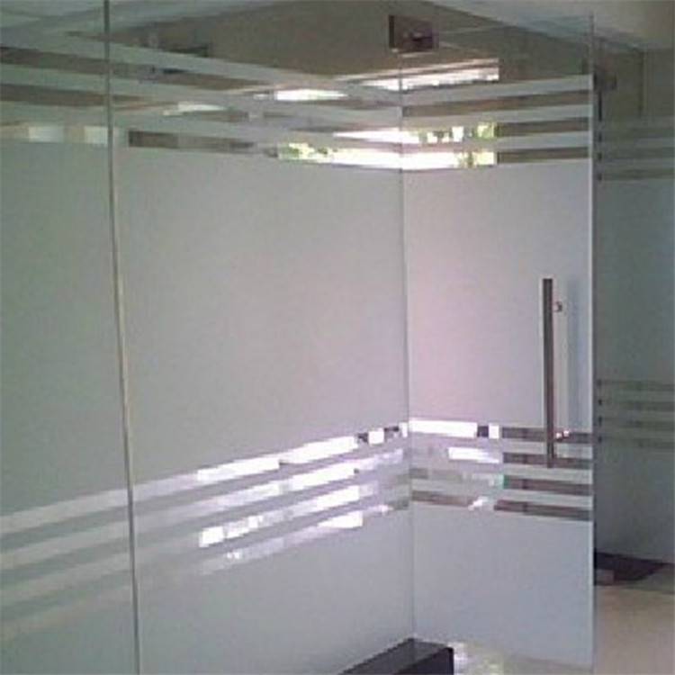 北京 玻璃膜贴膜 办公室磨砂膜安装 上面安装