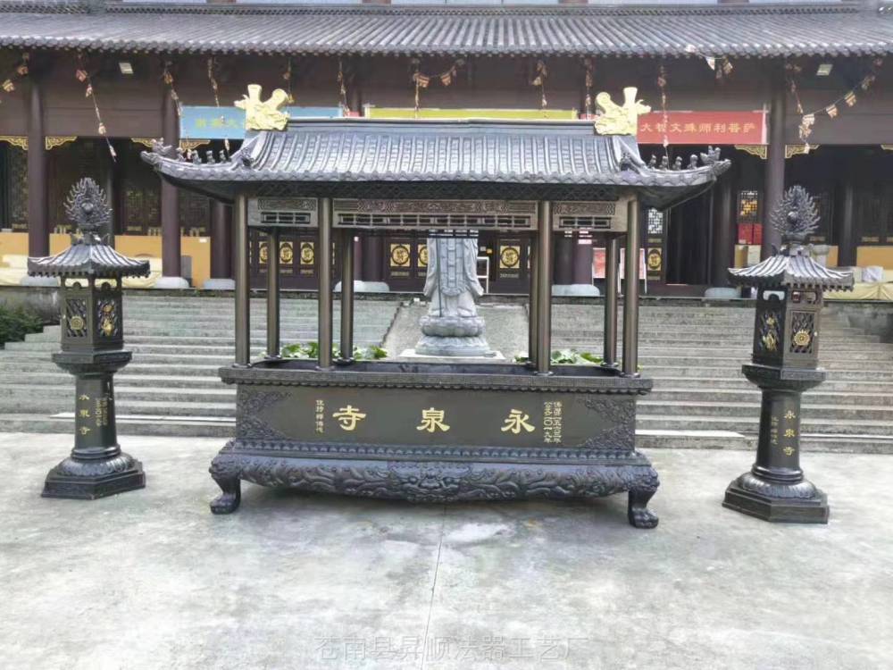 湖南郴州铸铜大香炉 寺庙铸铜香炉 寺院大香炉