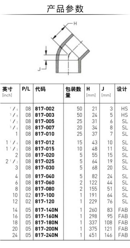 gf pvc sch80 45°弯头/瑞士乔治费歇尔/工业管路管配/美标