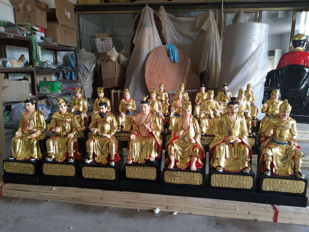 木雕 铜塑 石雕酒神 鲁班 六十甲子神像塑像彩绘贴金河南佛像厂