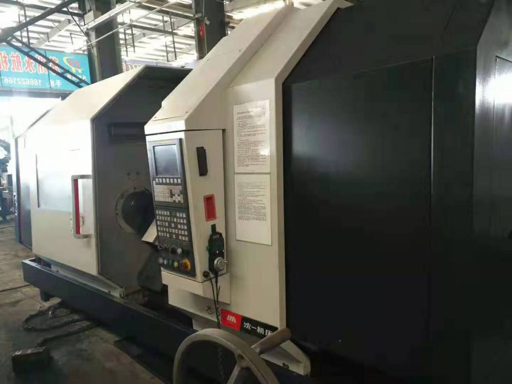 工厂转型赔本出售二手[沈阳htc40100n数控斜身车床]二手数控车