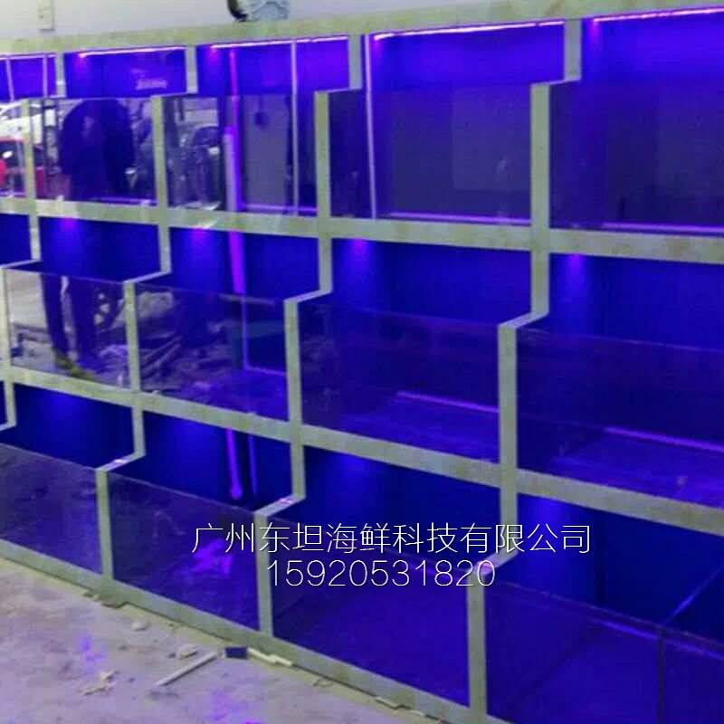 广州车陂海鲜池设备-塑料海鲜池-广州生猛海鲜鱼池
