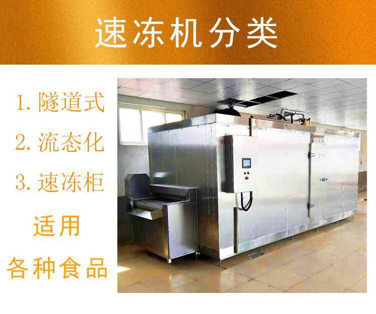 水饺连续式速冻机 包子单冻速冻机