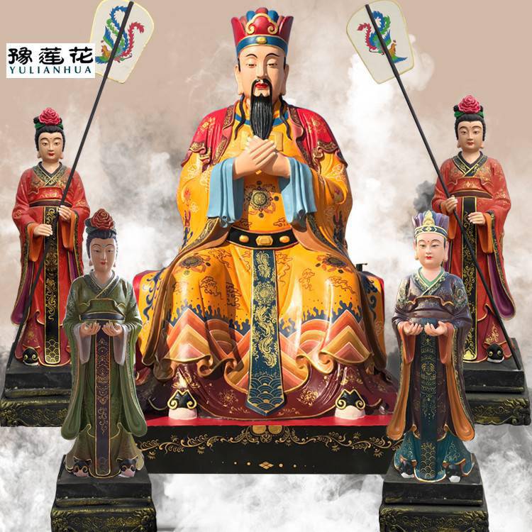 豫莲花九皇大帝神像紫光夫人佛像亦号北斗九真圣德天后即斗姥元君寺庙