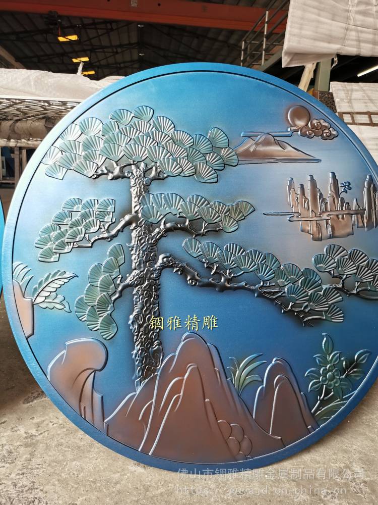 私人别墅装饰铝板雕刻仿铜浮雕壁画,铜铝浮雕壁画背景墙
