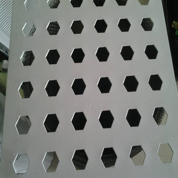六角孔冲孔板机械设备防护罩 隔音降噪吸音板六角孔冲孔网筛板 超市
