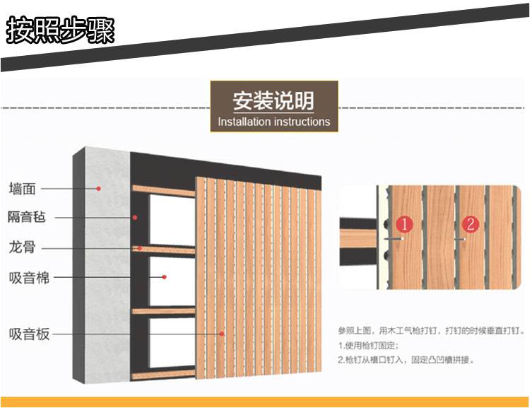 德饰登上海木质吸音板墙面装饰阻燃实木家用会议室防潮隔音板装修材料