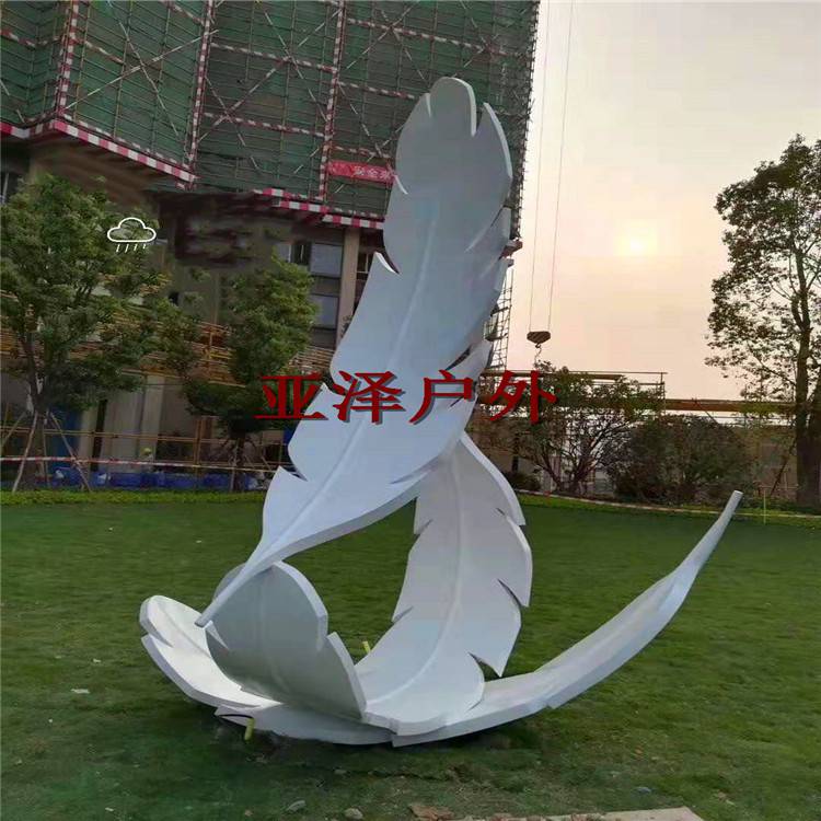 度假区高端金属雕塑 不锈钢大型园林艺术品定制江苏泰州
