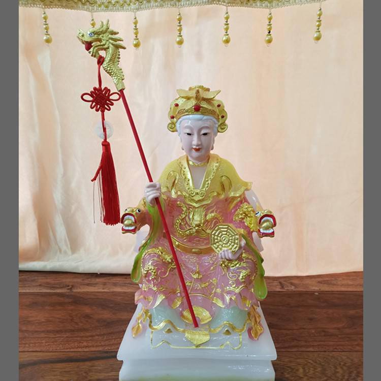 工艺品,礼品 祭祀宗教用品 宗教法器,法物 九莲圣母神像雕塑 玻璃钢