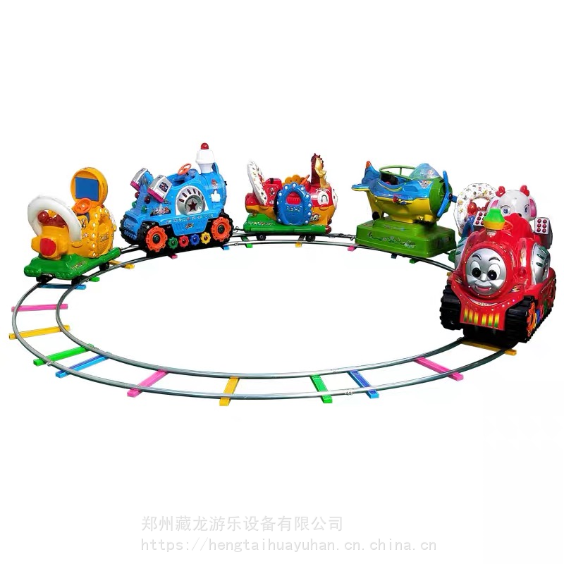 组合电动轨道小火车到哪买 公园出摊的电瓶四座小火车 转圈轨道小火车