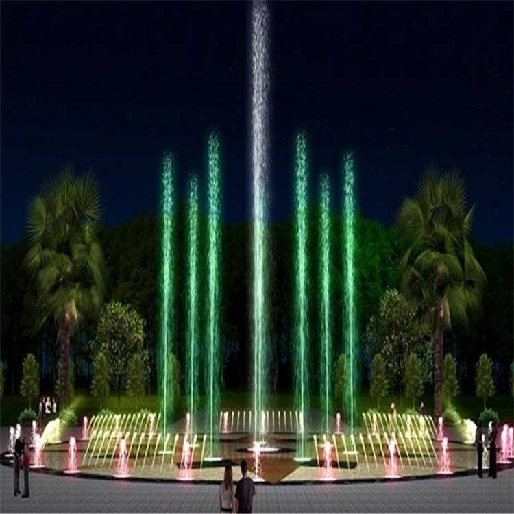 喷泉制作 音控喷泉 河面喷泉 音控喷泉免费设计