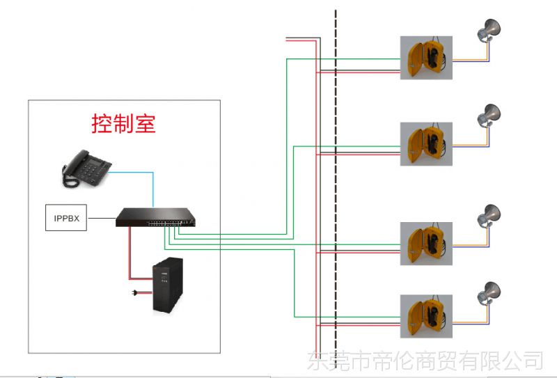 扩音电话机接线图