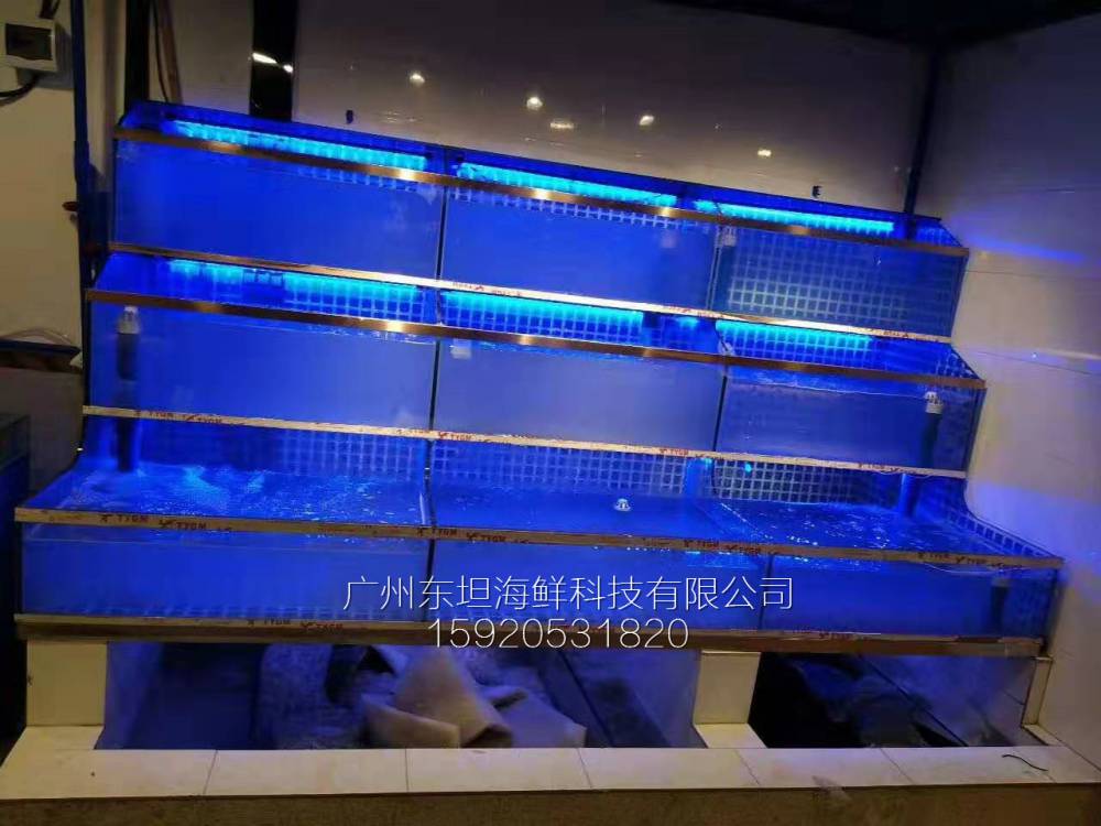 天河珠村海鲜池过滤-海鲜塑料池箱-广州土建海鲜鱼池做防水
