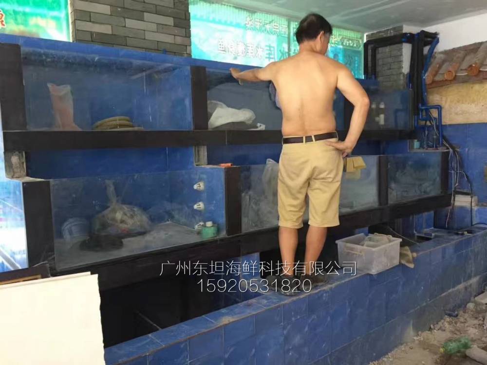 荔湾区龙津海鲜鱼池尺寸-海鲜池制冷-广州农庄土建鱼池